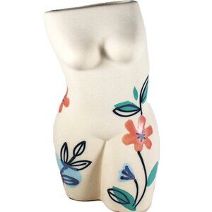 Handmade Handpainted Womens Torso Vase NWOT